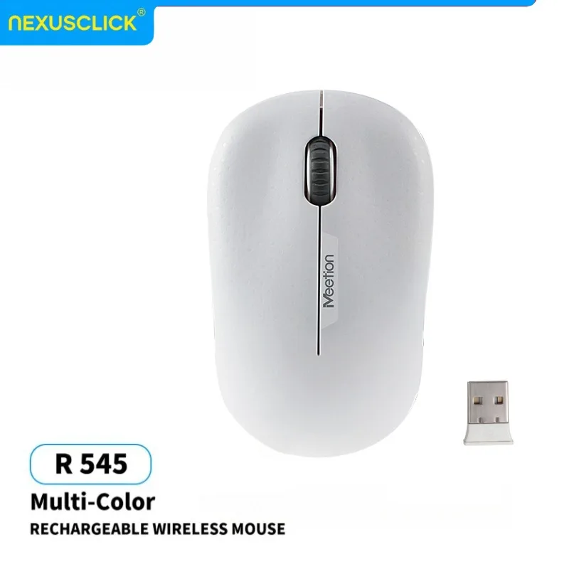 NexusClick 2.4G Silent Wireless Mouse,Ergonomic with USB Receiver,1600 DPI,5 Million Click Life,Energy Saving,for PC Office Home