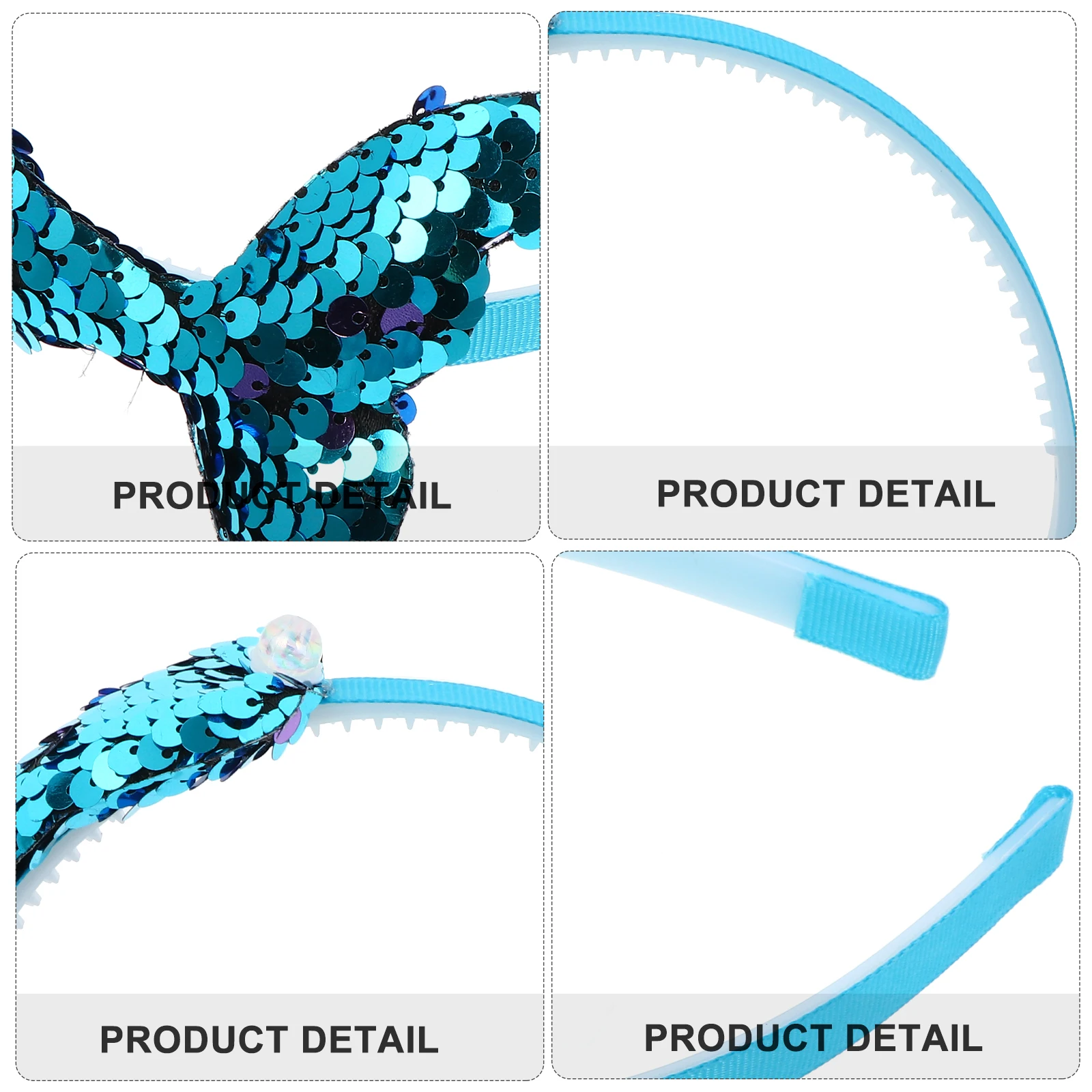 

6pcs Hoop Mermaid Mermaid Headb Headdress Headb Hair Accessory Wedding Headdress Fish Tail One Size Fits Adults Kids