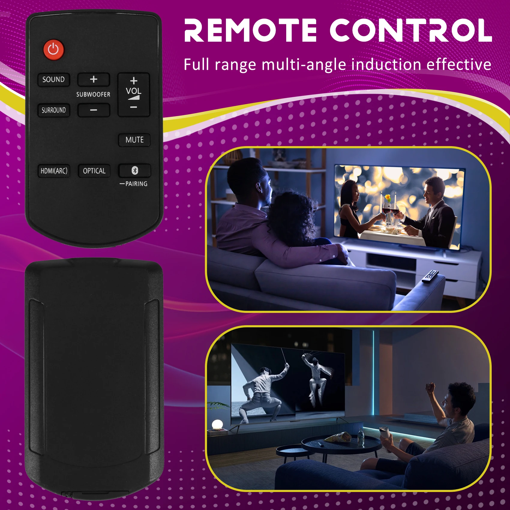 Remote Control N2QAYC000115 for Panasonic SU-HTB488 SC-HTB688EB-K SC-HTB688EGS Home Theater TV Sound Bar Audio System