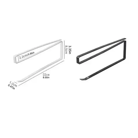 पेपर रोल होल्डर तौलिया रैक क्लिंग फिल्म स्टोरेज रैक बाथरूम नो पंचिंग स्टोरेज रैक हैंगिंग शेल्फ किचन टिशू एक्सेसरीज़ 10 best sales टॉयलेट टिशू होल्डर - №3