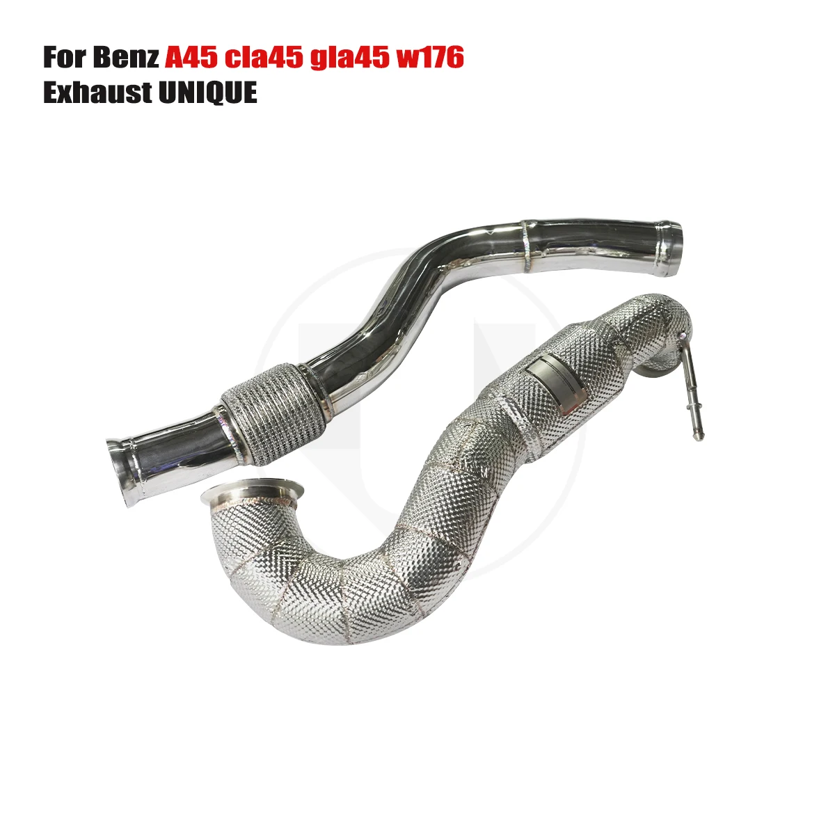 

UNIQUE For Benz A45 cla45 gla45 w176 With insulator downpipe With cat/without cat exhaust pipe