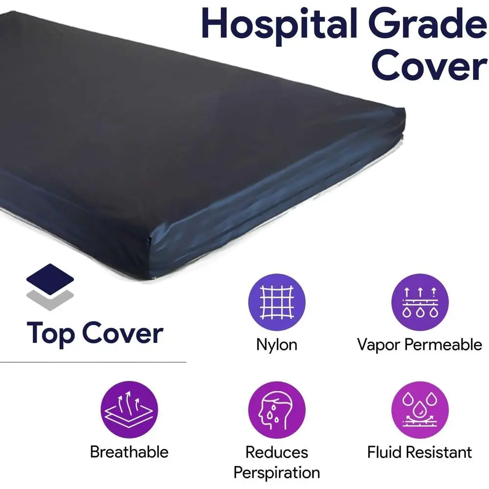 مرتبة إسفنجية عالية الكثافة لمرضى البارياتري - تخفيف الضغط ومنع قرحة السرير - 48x80x6