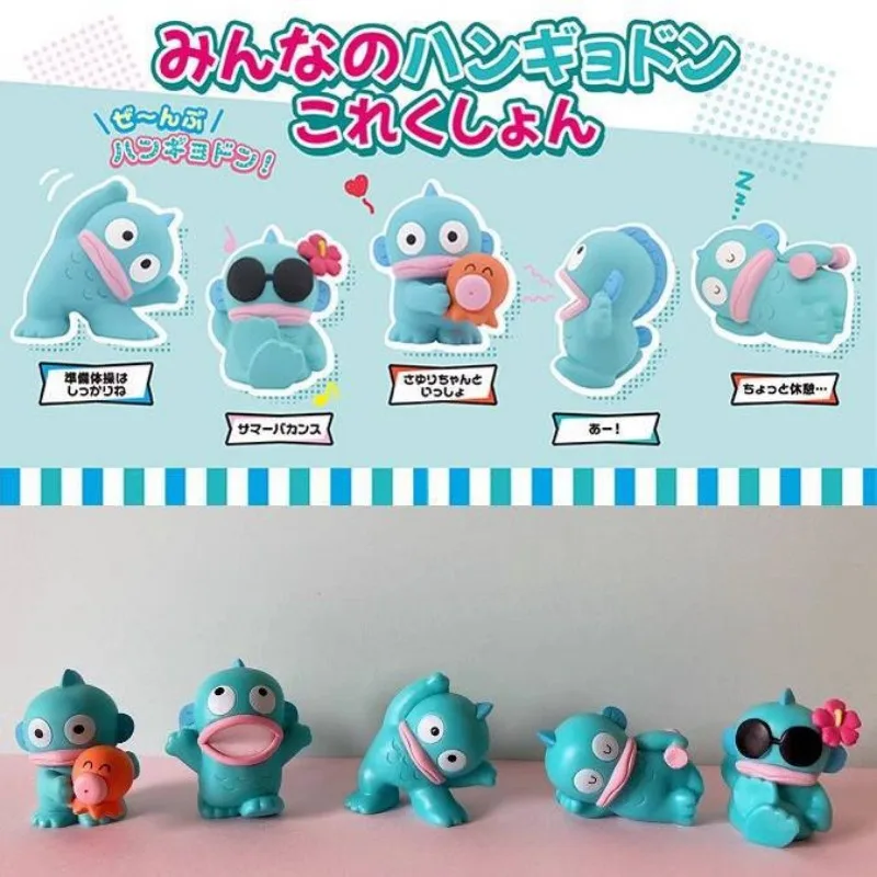 Kawaii Hangyodon Gashapon Sanrio фигурки экшн-фигурки модель из ПВХ периферия мини-украшения настольный декор для торта игрушки подарки для детей