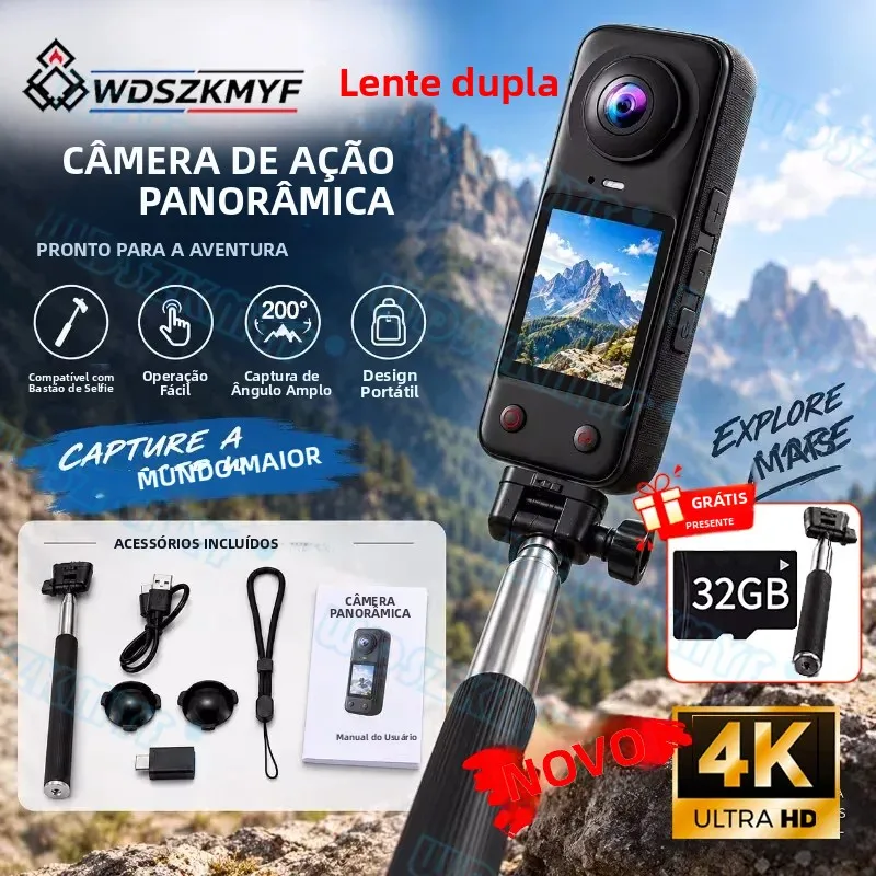 4k-4k-mini-action-camera-portable-vlog-camera-200-degree-wide-angle-32gb-dual-lens-20inch-ips-for-cycling-travel-outdoor-sport