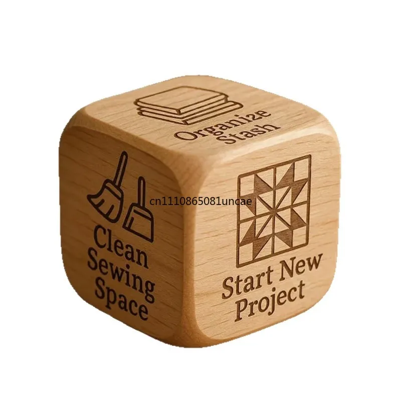 New Handmade Wooden Quilt Decision Dice Sewing Craft DIY Accessory