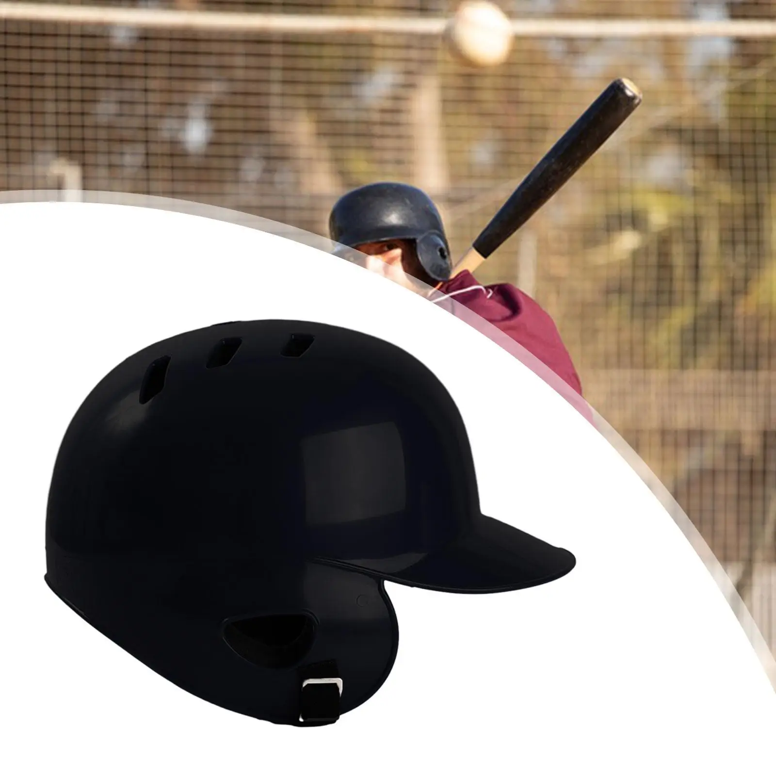 Baseball Batting Helmet Comfortable Sports Breathable for Men and Women Shock Absorbing Head Guard Open Face Softball Helmet