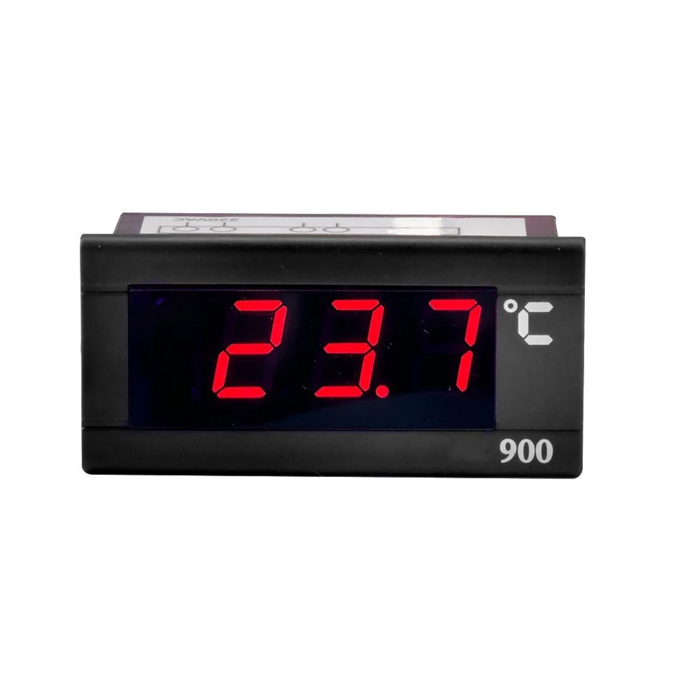 LED Digital Thermometer with Embedded Probe for Refrigerator Use Featuring Simultaneous Dual-Scale Temperature Readout
