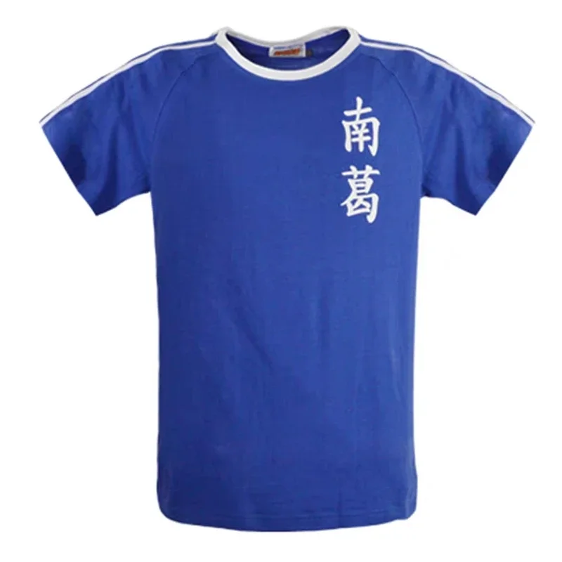 Anime No.10 Captain Tsubasa Cosplay Nankatsu Football Team Ozora Tsubasa Cosplay Top Tee Shirt White Short Sleeve Tshirt Costume