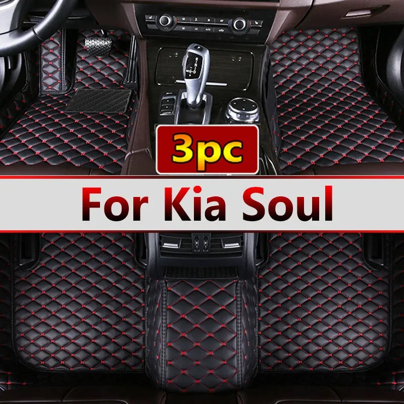 Car Floor Mats For Kia Soul 2010 2011 2012 2013 2014 2015 2016 2017 Custom Auto Foot Pads Carpet Cover Interior Accessories