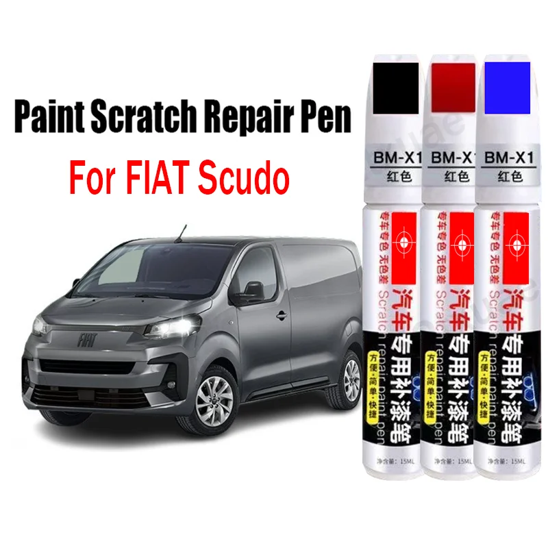 

Ручка для ремонта автомобильной краски и царапин для FIAT Scudo Touch-Up Pen для удаления краски, аксессуары для ухода за краской, черный, белый, красный, синий, серый