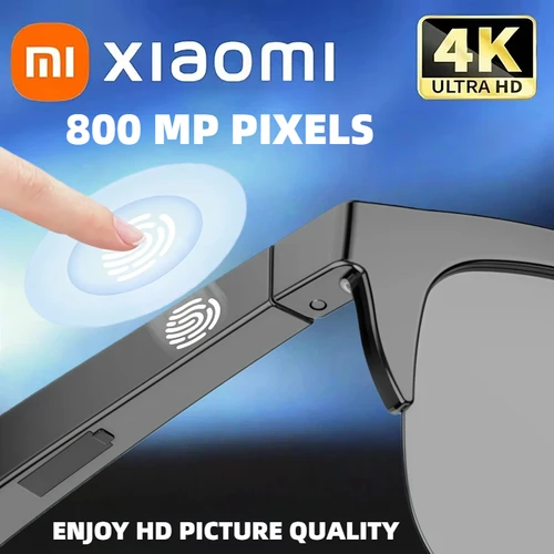 XIAOMI 4K Xiaomi 4K AI gafas inteligentes con cámara de 100MP Chat GPT gafas de sol deportivas táctiles Bluetooth llamada vídeo reproductor de música para hombres