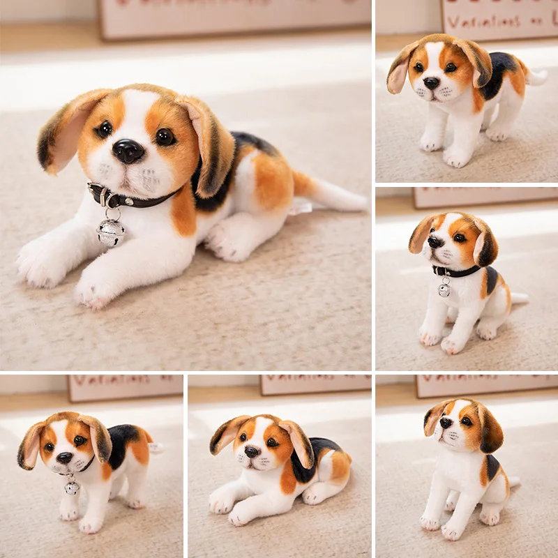 25/30 センチメートルかわいいリアルライフ斑点のある犬ぬいぐるみかわいい漫画模造子犬ぬいぐるみ女の子の誕生日ガールフレンドクリスマスギフト