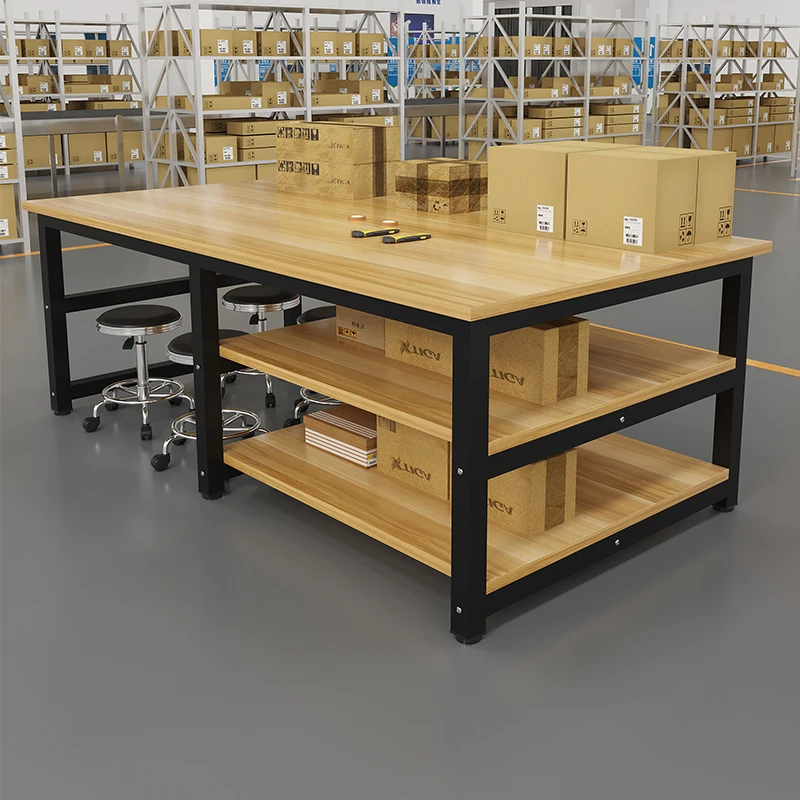 Factory workbench Warehouse express packing table Packaging  assembly line Operating Cutting  Large