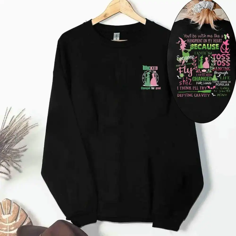 قمصان مريحة شريرة للنساء ريترو تتحدى الجاذبية المكنسة عصا سحرية تي شيرت معالج الفيلم مروحة هدية لها Y2K ملابس الشارع الشهير