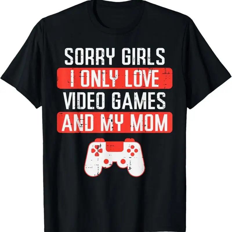 

Футболка «Извините, девушки любят видеоигры, мама, День святого Валентина», футболка для маленьких мальчиков