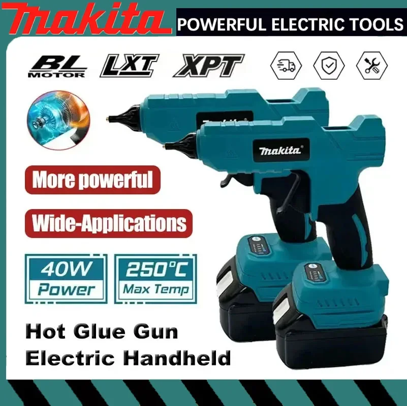 

Аккумуляторный электрический клеевой пистолет Makita 18В для термоклея, 11 мм, для домашнего творчества и DIY