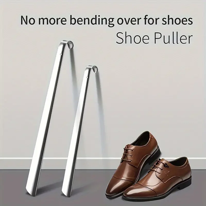 Stainless Steel Shoe Horn Metal Shoes Remover Professional Shoe Extractor Shoehorn Lifter Aid Slip Shoe Pull Tool Shoespooner