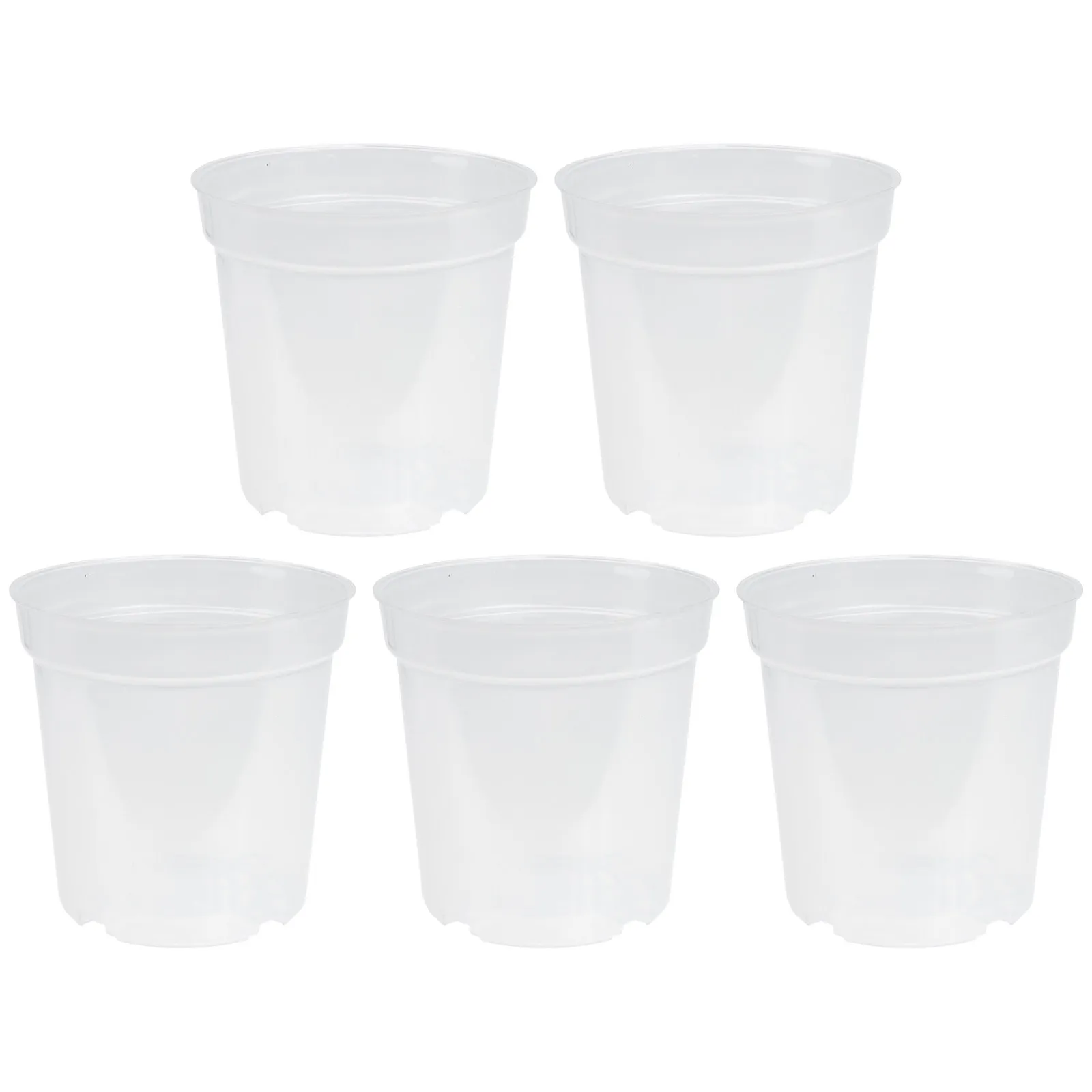 

Набор из 5 прозрачных пластиковых горшков для рассады: для проращивания семян, клонирования, создания влажной теплой среды, для цветов, овощей, орхидей, для садоводства