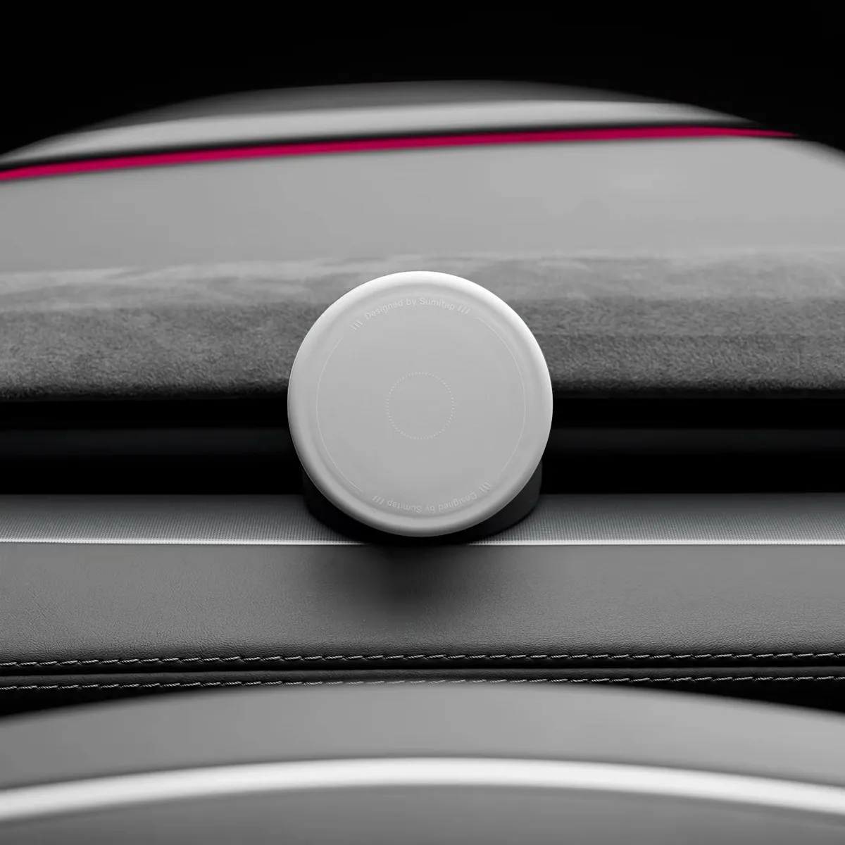 Versteckte magnetische Handyhalterung für die Mittelkonsole des Tesla Model 3 Highland Model Y YL Juniper, coole, modische Navigationshalterung – Detail 4