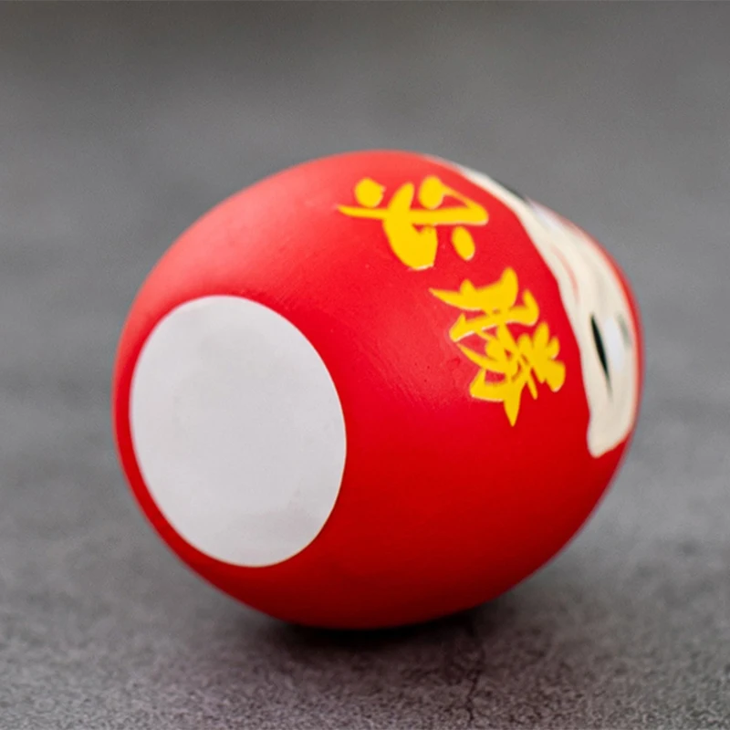 New Japanese Ceramic Daruma Doll Crafts Inspired Wealth Prosperity Decor Lucky Charm Fortune Ornament Landscape Home Desk Decor