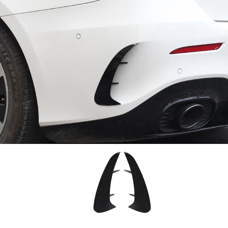 Car Rear Air Knife Decoration AMG Bumper Kit for Mercedes Benz A Class A180 A200 A220 2019 2020 2021 W177 Auto Accessories Parts