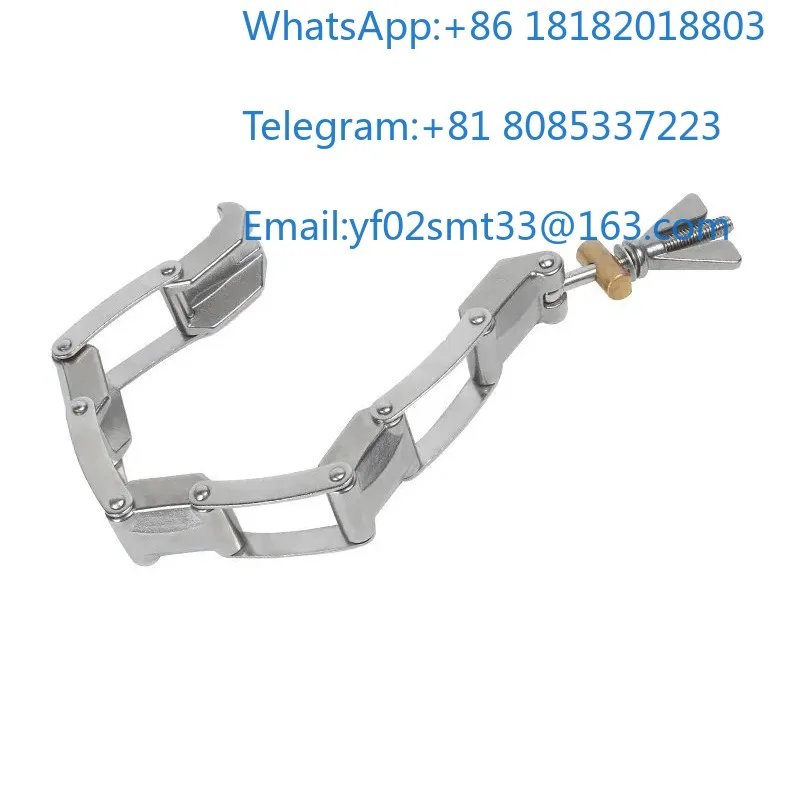 KF16-KF250 SS304 Stainless Steel  Chuck Clamp Multi Section Chain For High Vacuum Pipeline