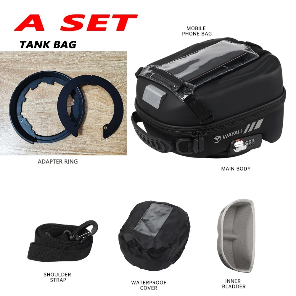 Accesorios para motocicleta, bolsa de tanque de combustible, mochila, bolsas Tanklock para Loncin Voge DSX 525 DSX 525DSX DS525X DSX525 DS 525X2023 2024