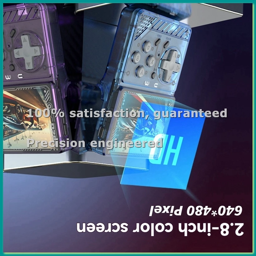 

Мини-портативная игровая консоль 128 ГБ + 15 000 игр, карманный ретро-видеоплеер для PS1, GB, PSP, несколько эмуляторов A-ABFT