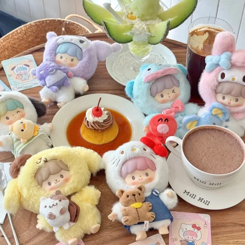 

Новый натуральный персонаж Zzoton и Sanrio Love-League Buddies серии слепая коробка виниловая кукла в упаковке кулон украшения игрушки подарки