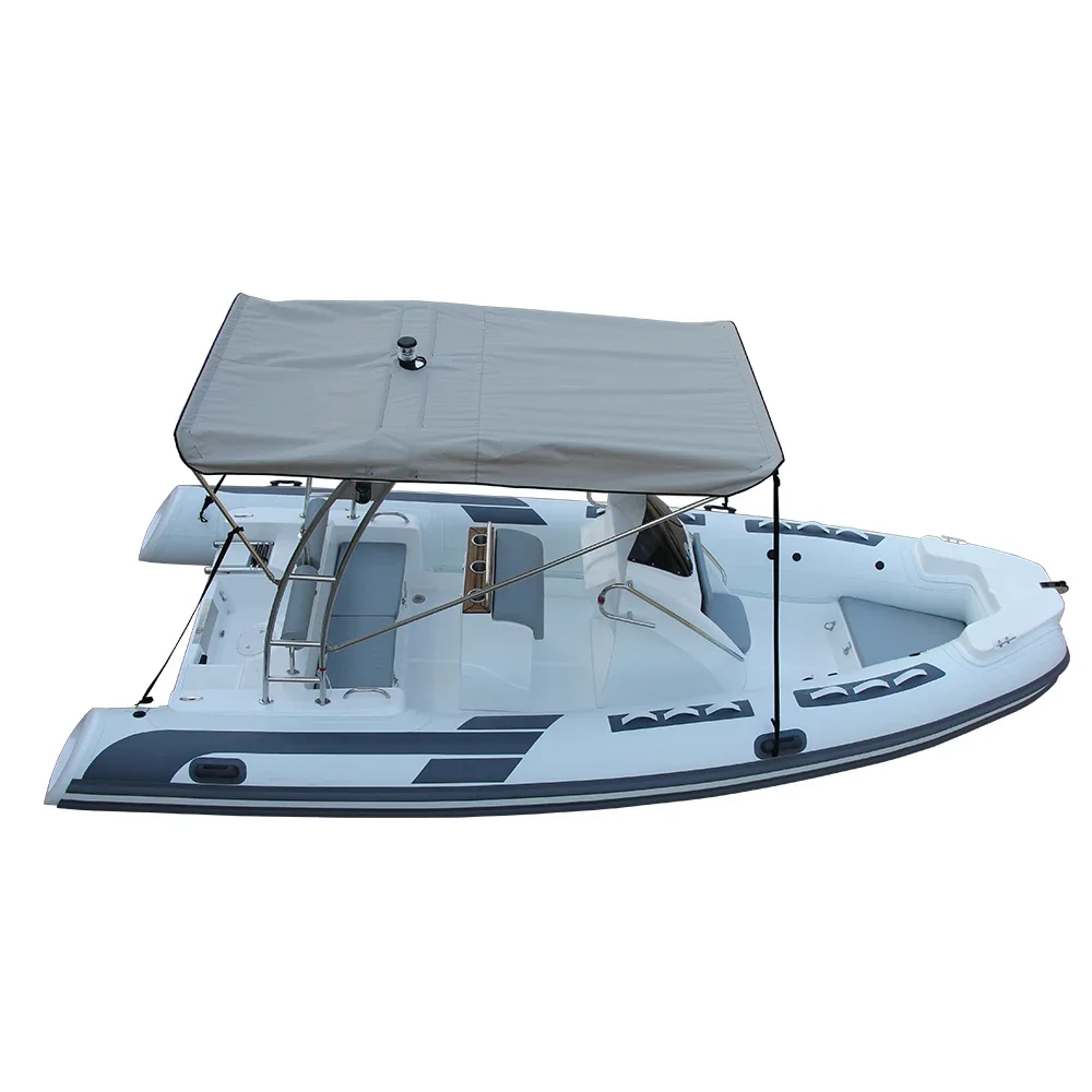 Rigid Inflatable Rib Boat Hypalon 580 marine rib ocean fishing yacht with Trailer Hydraulic Steering rib580c