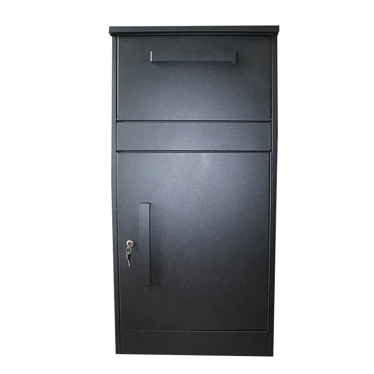 Outdoor Stainless Metal Post Home Packages Parcel Letter Mail Delivery Box