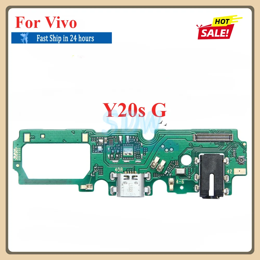 USB Charging Port Dock Plug Connector Charger Board With Mic Flex Cable For Vivo Y20 Y20i Y20s G Y21 Y21A Y21e Y21G Y21s Y21T