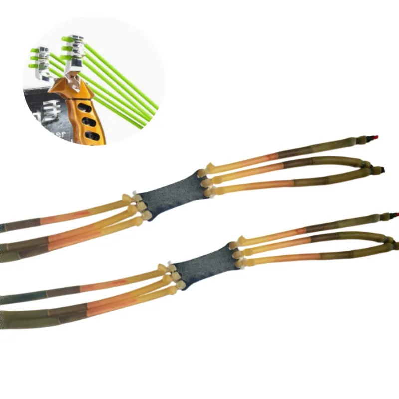 Multi-strand Conical Tube Slingshot Bands Replacement Elastic Bands High Toughness Shooting Outdoor Slingshot Practice Training