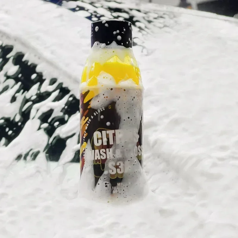 1PC Concentrated Car Washing Liquid, Orange White Foam Car Cleaning and Care Clear Liquid, White Foam Without Damaging Car Paint