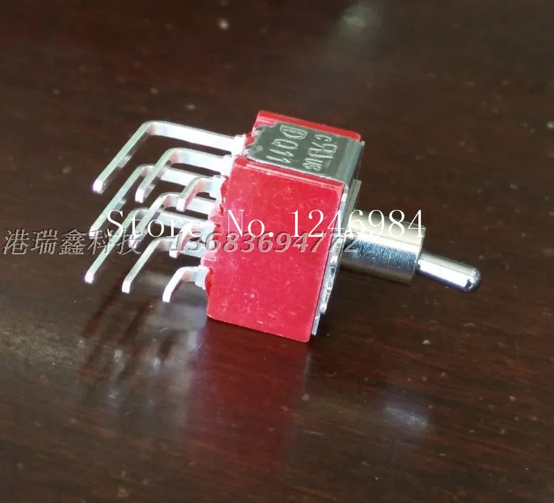 [SA]High -quality small toggle switches Taiwan Deli Wei scoliosis 9 feet 3-way 2 -speed M6.35 horizontal T8301L--20pcs/lot