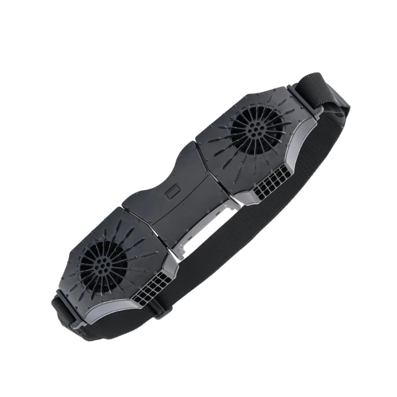 Открытый поясной вентилятор Ремень вентилятор Перезаряжаемый охлаждающий вентилятор Поясной зажим Вентилятор из АБС-пластика для