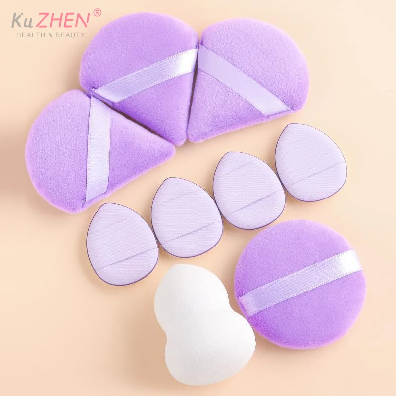 9Pcs Professional Makeup Sponge Set Soft Gentle Multi Purpose Tools For Perfect Foundation Powder And Blush Application