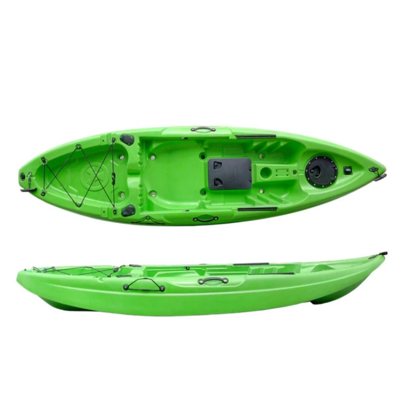 وصل حديثًا لعام 2025 قارب صيد كاياك خفيف الوزن للغاية بدواسة مقعد واحد من البلاستيك لقوارب الكاياك للترفيه المائي في الهواء الطلق 1 شخص2025