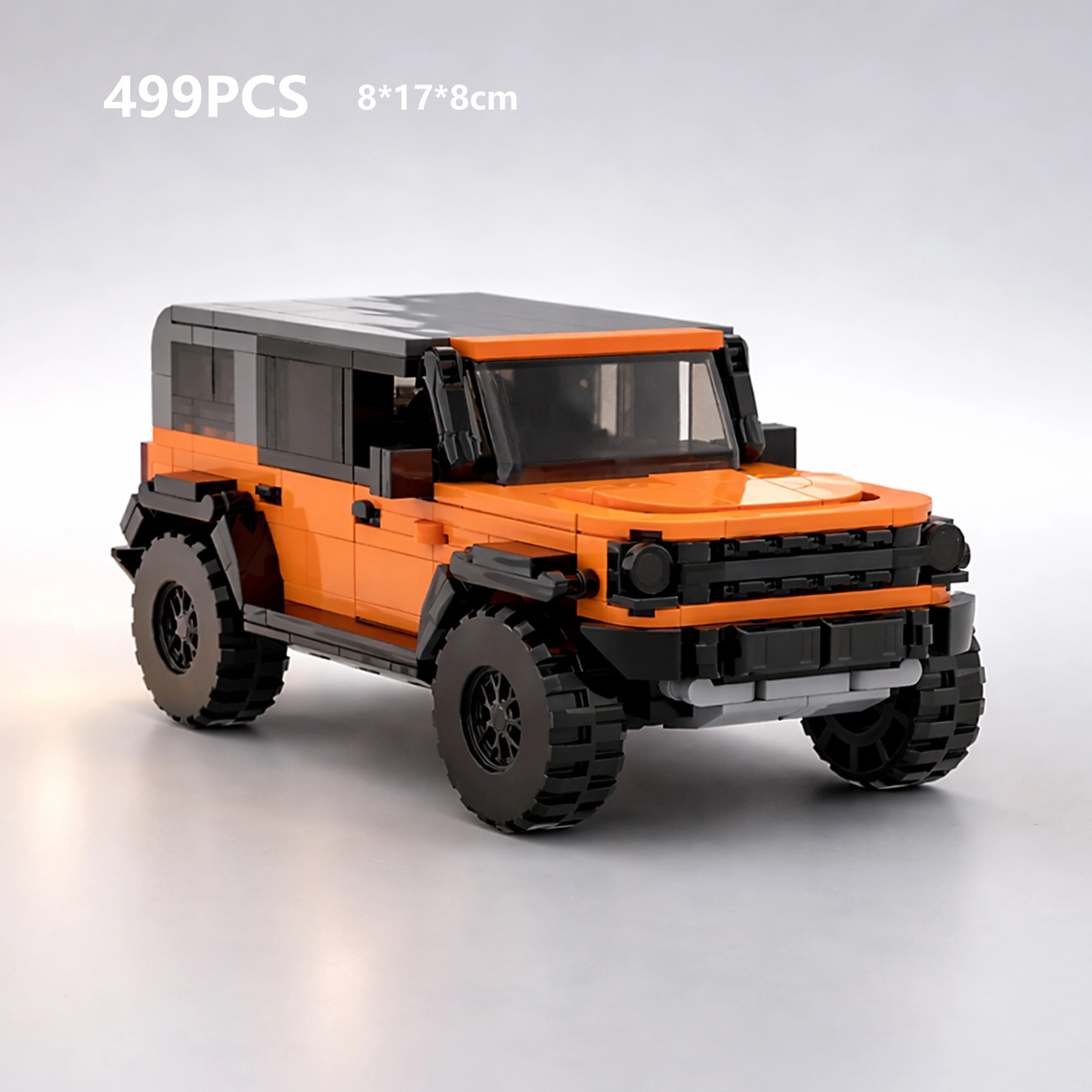 

MOC Off Road SUV Racing Car 499PCS 8 Stud Wide Small Bricks Building Blocks Model Assembly Toy Gift