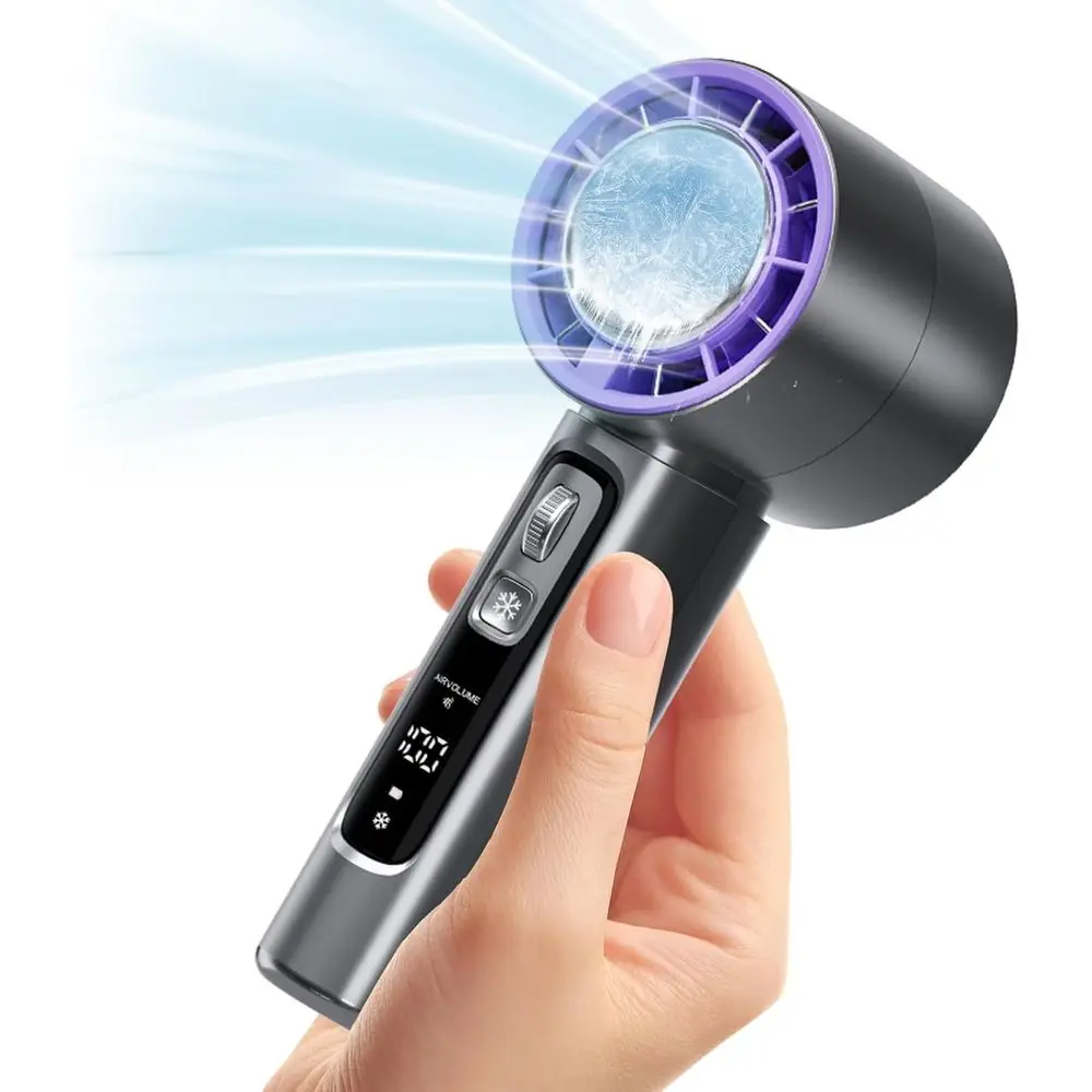 

Portable Handheld an with Cooling Plate or Ice Therapy, 4000mAh Rechargeable Battery, LCD Display, 100-Speed Scroll – Compact Pe