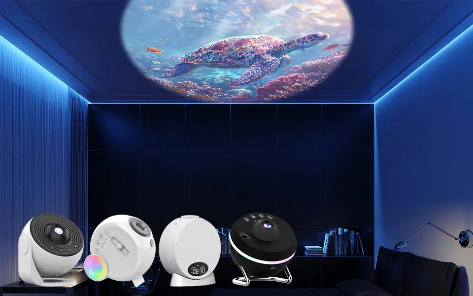 Sternengalaxie-Projektorlampe 4K HD Schlafzimmer-Ozean-Projektor-Nachtscheibe - 6er-Pack Ozean-Serie (Projektor nicht enthalten) – Detail 4