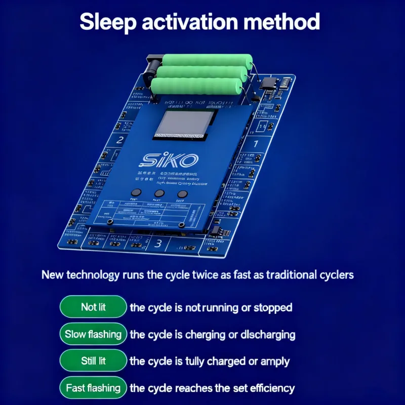 3-channel Independent Battery Cycle Tester 5A High Current Support IPhone 11-15 Pro Max Ultra-fast Charge And Discharge Analysis