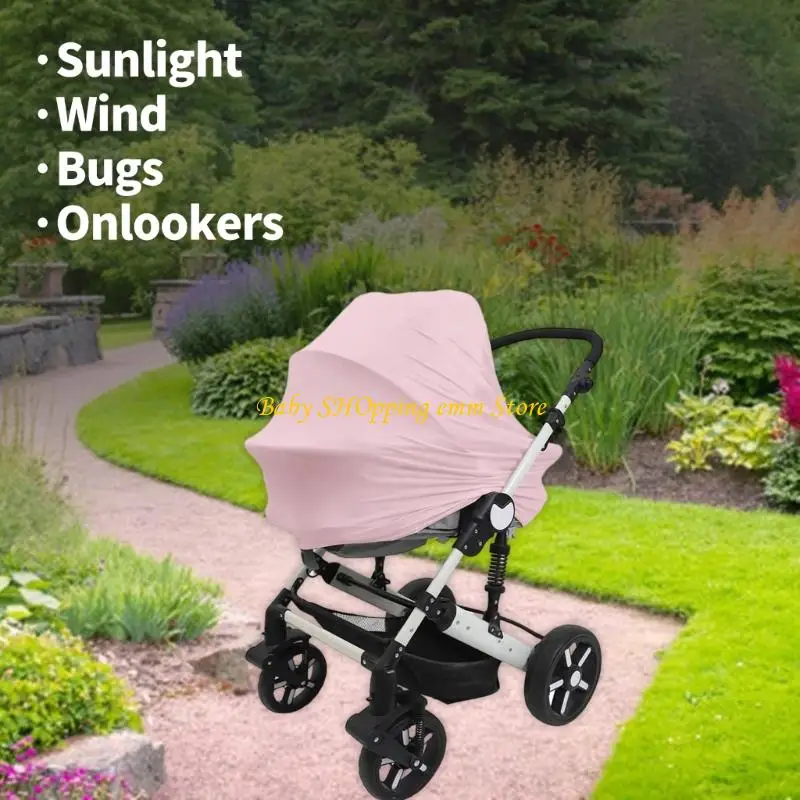 23GD Baby Strollers Cover Sunshade Manga enfermería Protección privacidad peso ligero