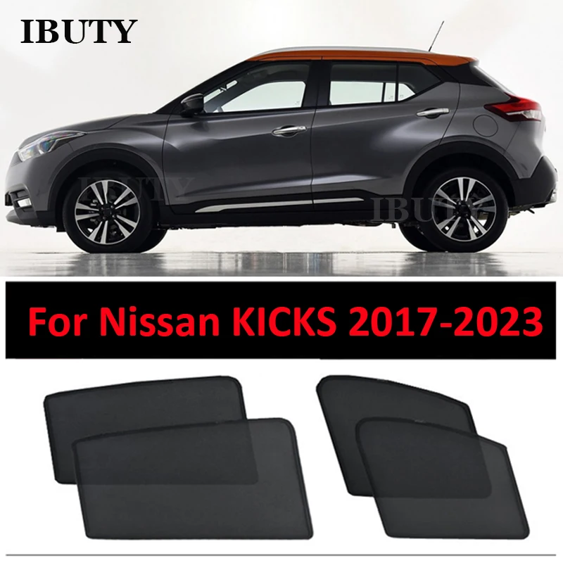 

For Nissan KICKS 2017-2023 Car Sunshade Rear Windshield Sun Visor Mesh Curtains Side Window Sunshield Heat Protecion Cover