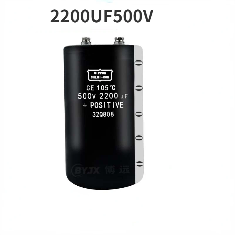 

(1pcs) Brand new NIPPON aluminum electrolytic large capacitor 450V2200UF 500V2200UF screw pin capacitor