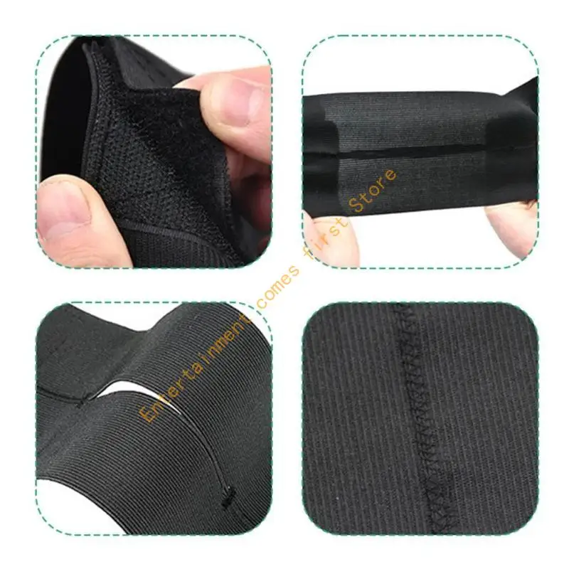 4Pcs Adjustable Baseball Gloves Lacing Strap with Sticker Elastic Baseball Gloves Wrap Strap Baseball Gloves Wrap Bands 55KD