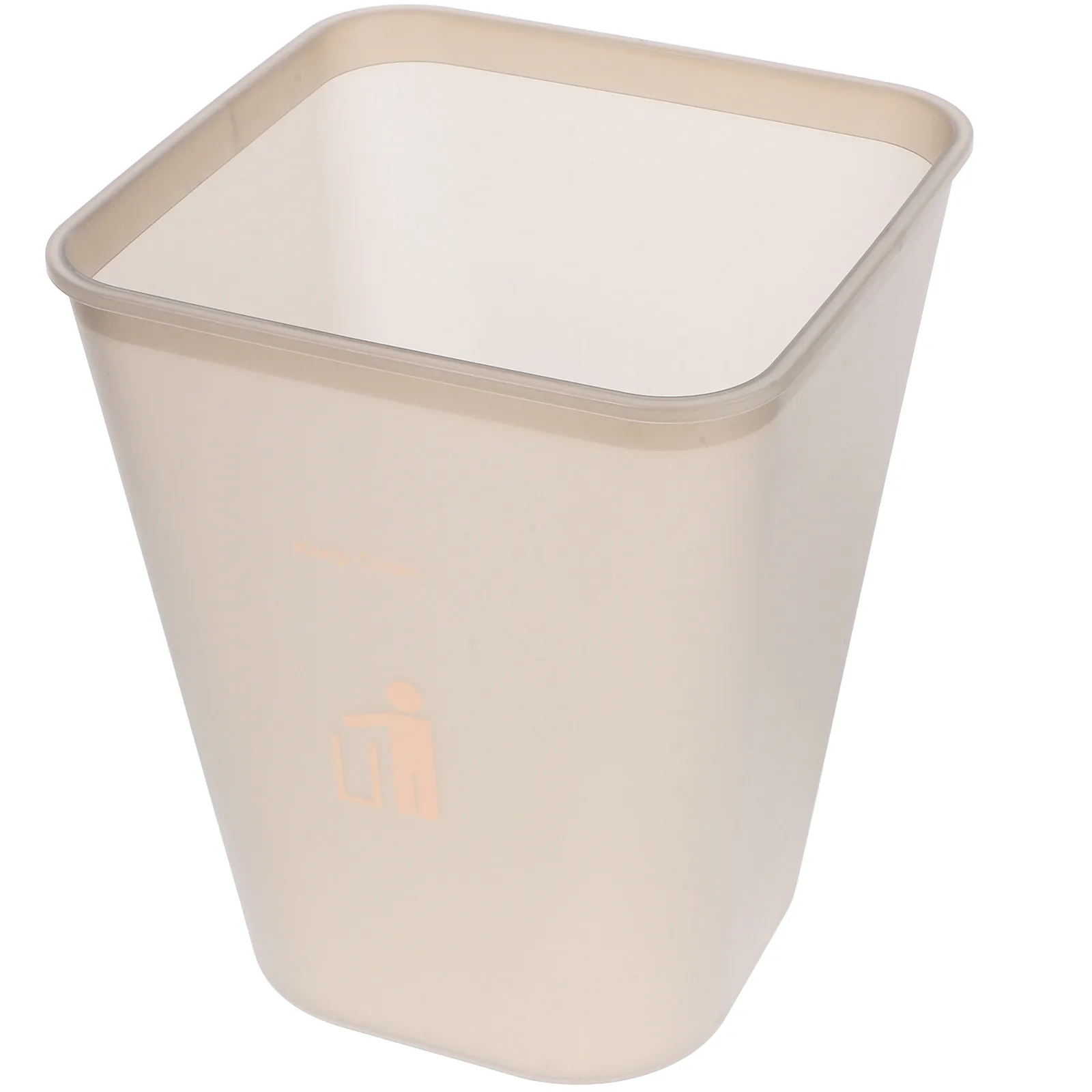 

1Set Rectangular Plastic Trash Can for Bedroom Office Kitchen Living Room Home Use Press Ring Seal Leak Proof Household Garbage