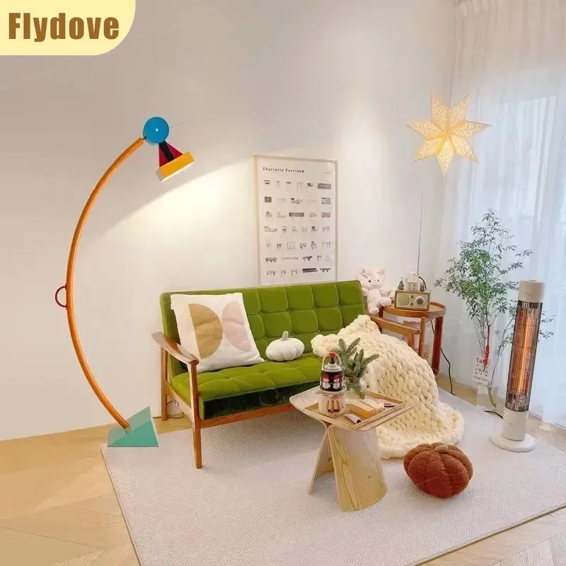 Full Spectrum Eye Protection Lighting Desk Lamp Creative Long Arm Decorative Lamp Modern Living Room Bedroom Vertical Floor Lamp
