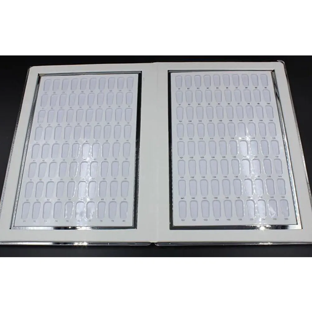 

Белый держатель для образцов лаков для ногтей, высококачественная книга-каталог для демонстрации лаков и клеев для салонов и магазинов, для демонстрации цветов и точного различения оттенков, изысканная детализация