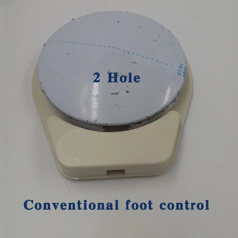 Pedale per sedia orale dentale con controllo della valvola a turbina accessori completi a 4/2 fori, Design convenzionale del pedale rotondo